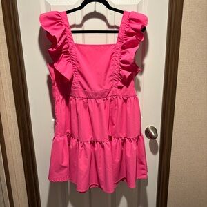 SHEIN Vibrant Pink Sleeveless Dress NWOT